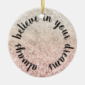 Décoration En Céramique Citation de Parties scintillant de Glitz Gold Whit (Devant)