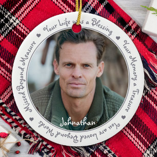 Décoration En Céramique Citation Sympathique Silver Grey Keepsaké Memorial