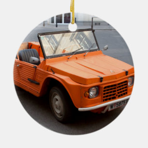 Décoration En Céramique Citroen orange Mehari