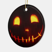 Décoration En Céramique Citrouille d'Halloween (Gauche)