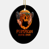 Décoration En Céramique Citrouille Un Fer Drôle Halloween Gym Ascenseur D' (Droite)