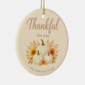 Décoration En Céramique Citrouilles d'automne et tournesols | Élégant Than (Droite)