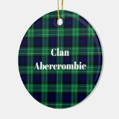 Décoration En Céramique Clan Abercrombie Chasse Tartan (Gauche)