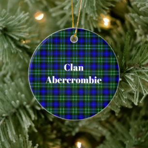 Décoration En Céramique Clan Abercrombie Tartan