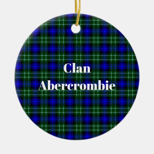 Décoration En Céramique Clan Abercrombie Tartan (Devant)