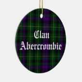 Décoration En Céramique Clan Abercrombie Tartan (Droite)