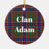 Décoration En Céramique Clan Adam Ancient Tartan (Devant)