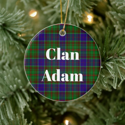 Décoration En Céramique Clan Adam Hunting Tartan (Arbre)