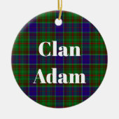 Décoration En Céramique Clan Adam Hunting Tartan (Devant)