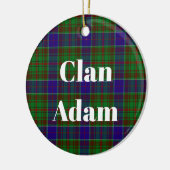 Décoration En Céramique Clan Adam Hunting Tartan (Gauche)