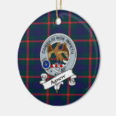 Décoration En Céramique Clan Agnew Badge Tartan Plaid (Gauche)