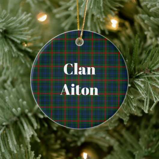 Décoration En Céramique Clan Aiton Tartan (Arbre)