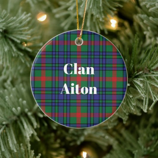 Décoration En Céramique Clan Aiton Tartan antique (Arbre)