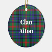 Décoration En Céramique Clan Aiton Tartan antique (Gauche)