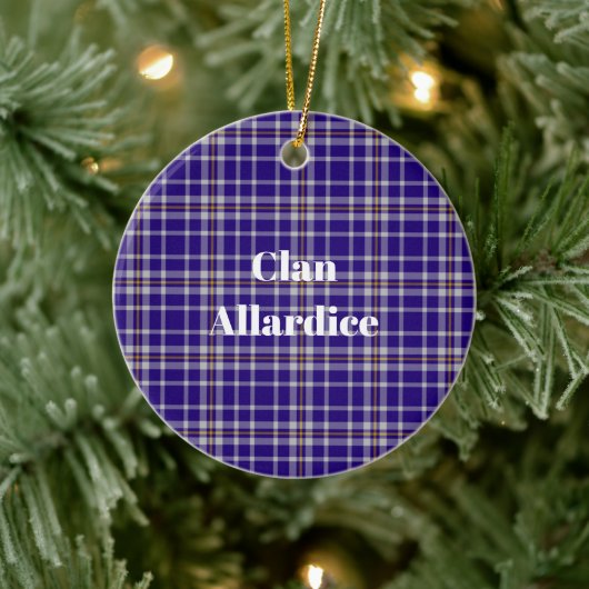 Décoration En Céramique Clan Allardice Tartan (Arbre)