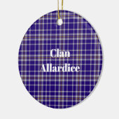 Décoration En Céramique Clan Allardice Tartan (Gauche)