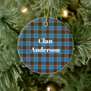 Décoration En Céramique Clan Anderson Tartan