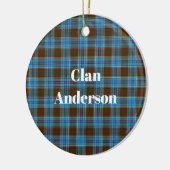 Décoration En Céramique Clan Anderson Tartan (Gauche)