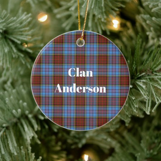 Décoration En Céramique Clan Anderson Tartan moderne (Arbre)