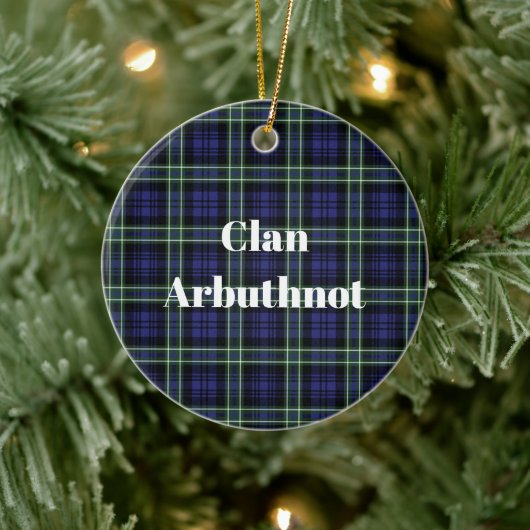 Décoration En Céramique Clan Arbuthnot Tartan (Arbre)