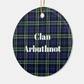 Décoration En Céramique Clan Arbuthnot Tartan (Gauche)