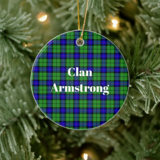 Décoration En Céramique Clan Armstrong Tartan (Arbre)