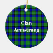 Décoration En Céramique Clan Armstrong Tartan (Devant)