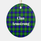 Décoration En Céramique Clan Armstrong Tartan (Gauche)