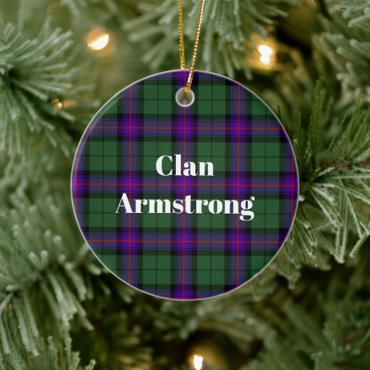 Décoration En Céramique Clan Armstrong Tartan moderne (Arbre)