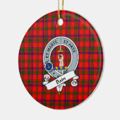 Décoration En Céramique Clan Bain Badge Tartan Plaid (Gauche)