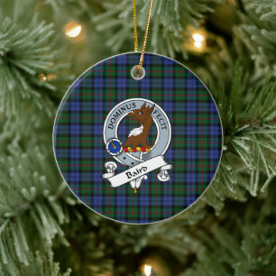 Décoration En Céramique Clan Baird Badge Tartan Plaid