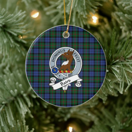 Décoration En Céramique Clan Baird Badge Tartan Plaid (Arbre)