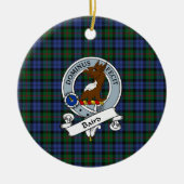 Décoration En Céramique Clan Baird Badge Tartan Plaid (Devant)
