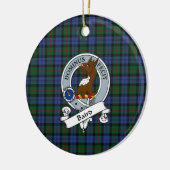 Décoration En Céramique Clan Baird Badge Tartan Plaid (Gauche)