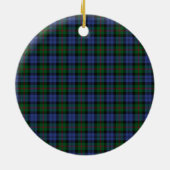 Décoration En Céramique Clan Baird Badge Tartan Plaid (Dos)