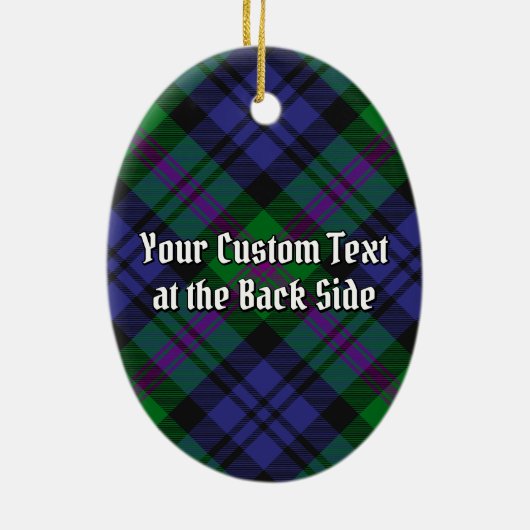 Décoration En Céramique Clan Baird Crest sur Tartan (Dos)