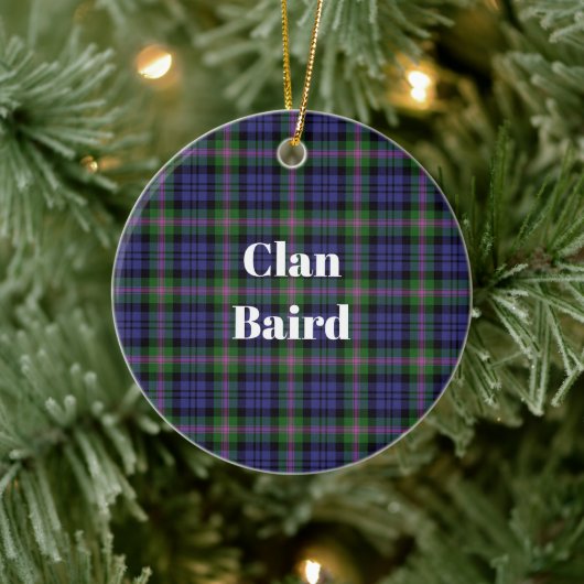 Décoration En Céramique Clan Baird Tartan moderne (Arbre)
