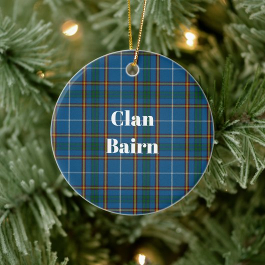 Décoration En Céramique Clan Bairn Tartan (Arbre)