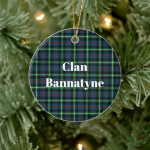 Décoration En Céramique Clan Bannatyne Tartan