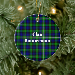 Décoration En Céramique Clan Bannerman Tartan