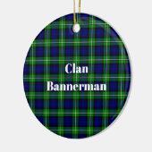 Décoration En Céramique Clan Bannerman Tartan (Gauche)