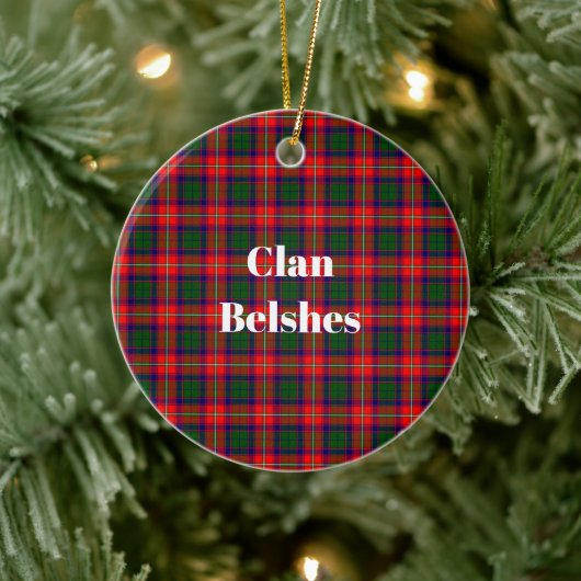 Décoration En Céramique Clan Belshes Tartan (Arbre)