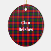 Décoration En Céramique Clan Belshes Tartan (Gauche)