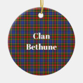 Décoration En Céramique Clan Bethune Tartan (Devant)