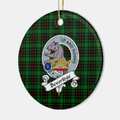 Décoration En Céramique Clan Beveridge Badge Tartan Plaid (Gauche)