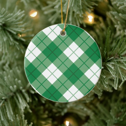 Décoration En Céramique Clan Bias plaid Tartan (Arbre)