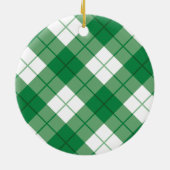 Décoration En Céramique Clan Bias plaid Tartan (Dos)