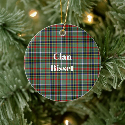 Décoration En Céramique Clan Bisset Tartan (Arbre)