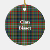 Décoration En Céramique Clan Bisset Tartan (Devant)