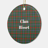 Décoration En Céramique Clan Bisset Tartan (Gauche)